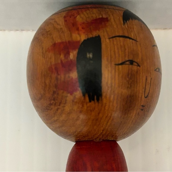 Japanese Vintage Kokeshi Doll, signed 7” - Picture 11 of 13